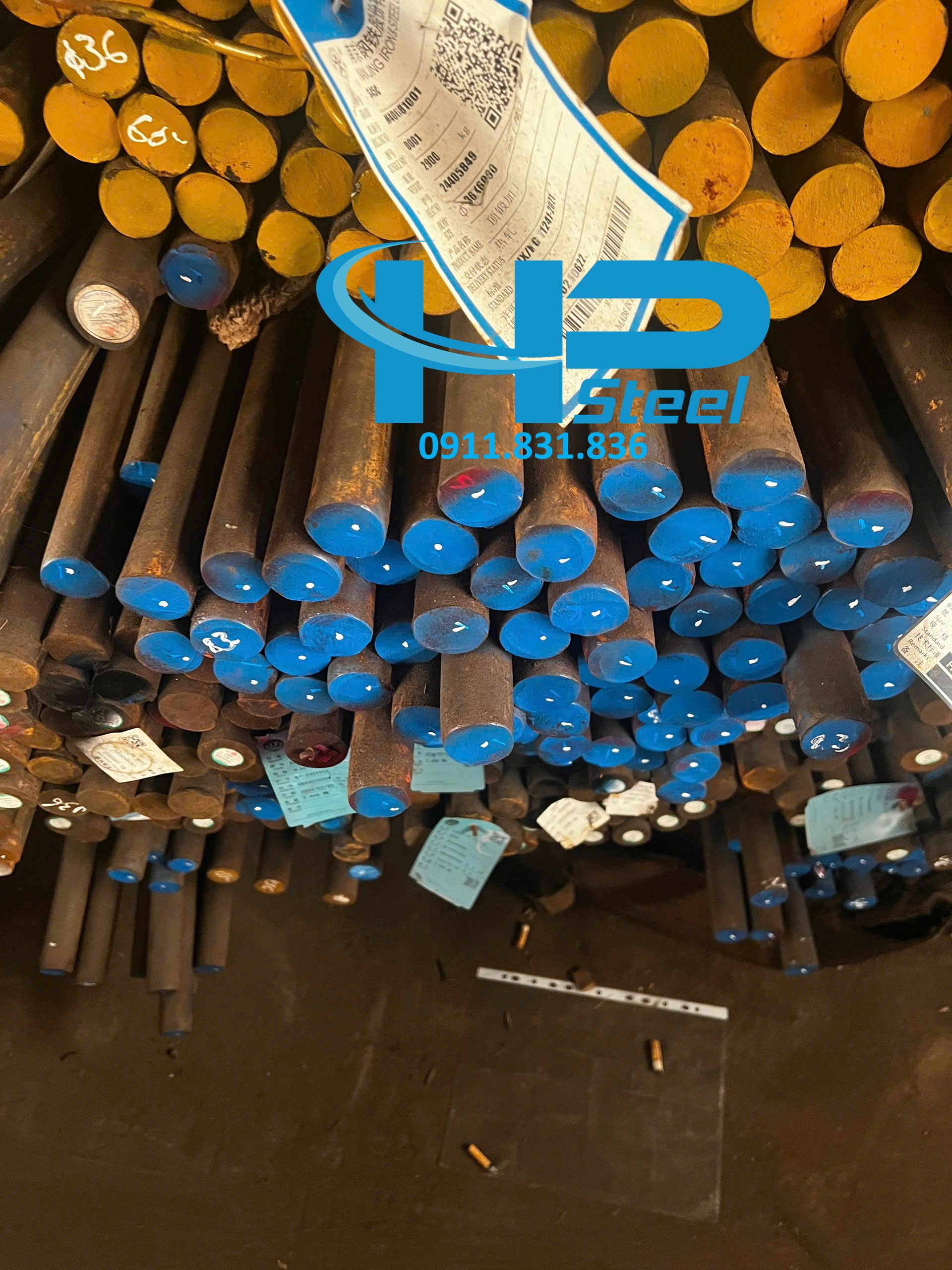 Thép tròn đặc phi 16 tại kho