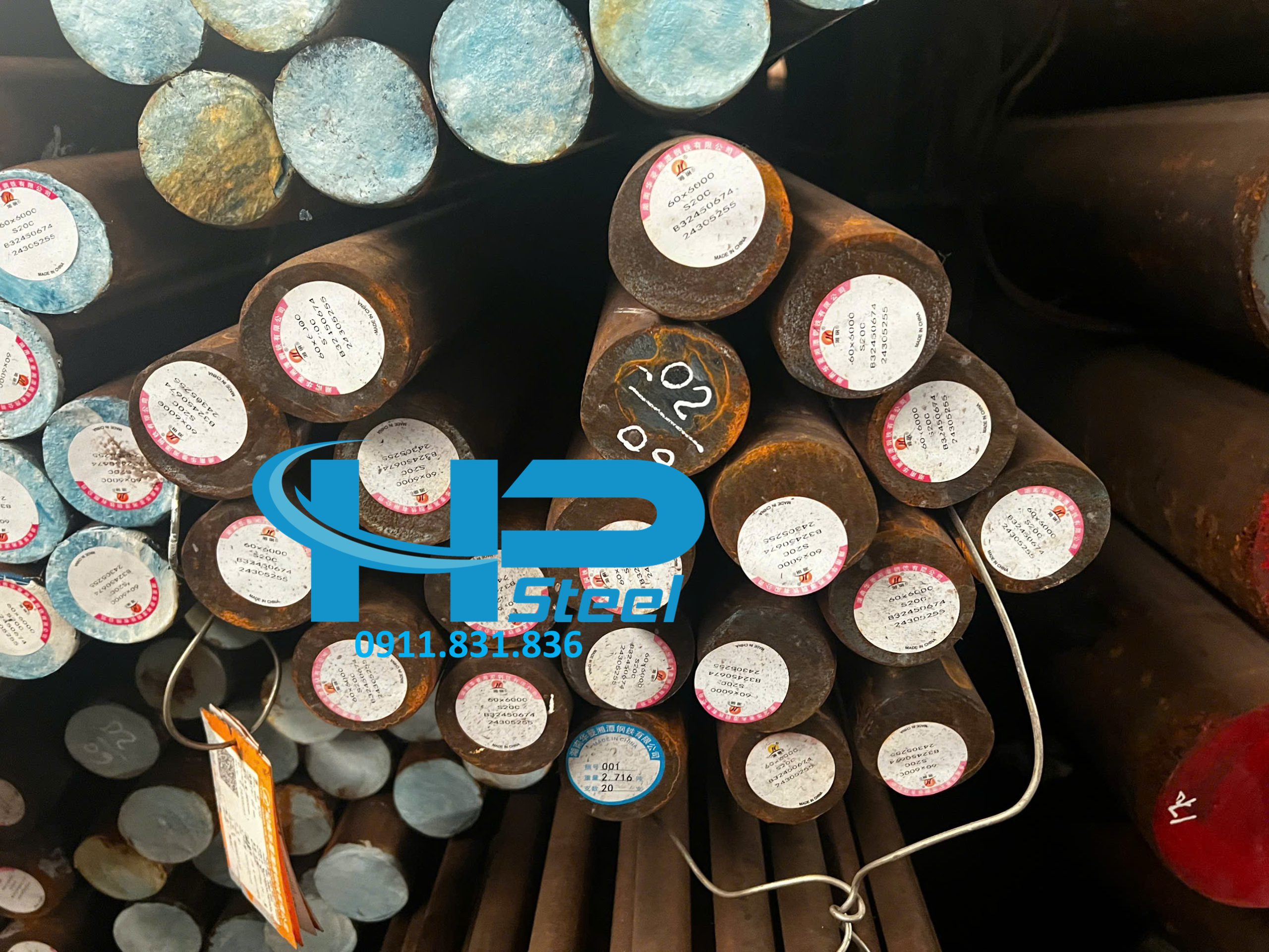 Thép tròn đặc phi 14 mác thép SS400