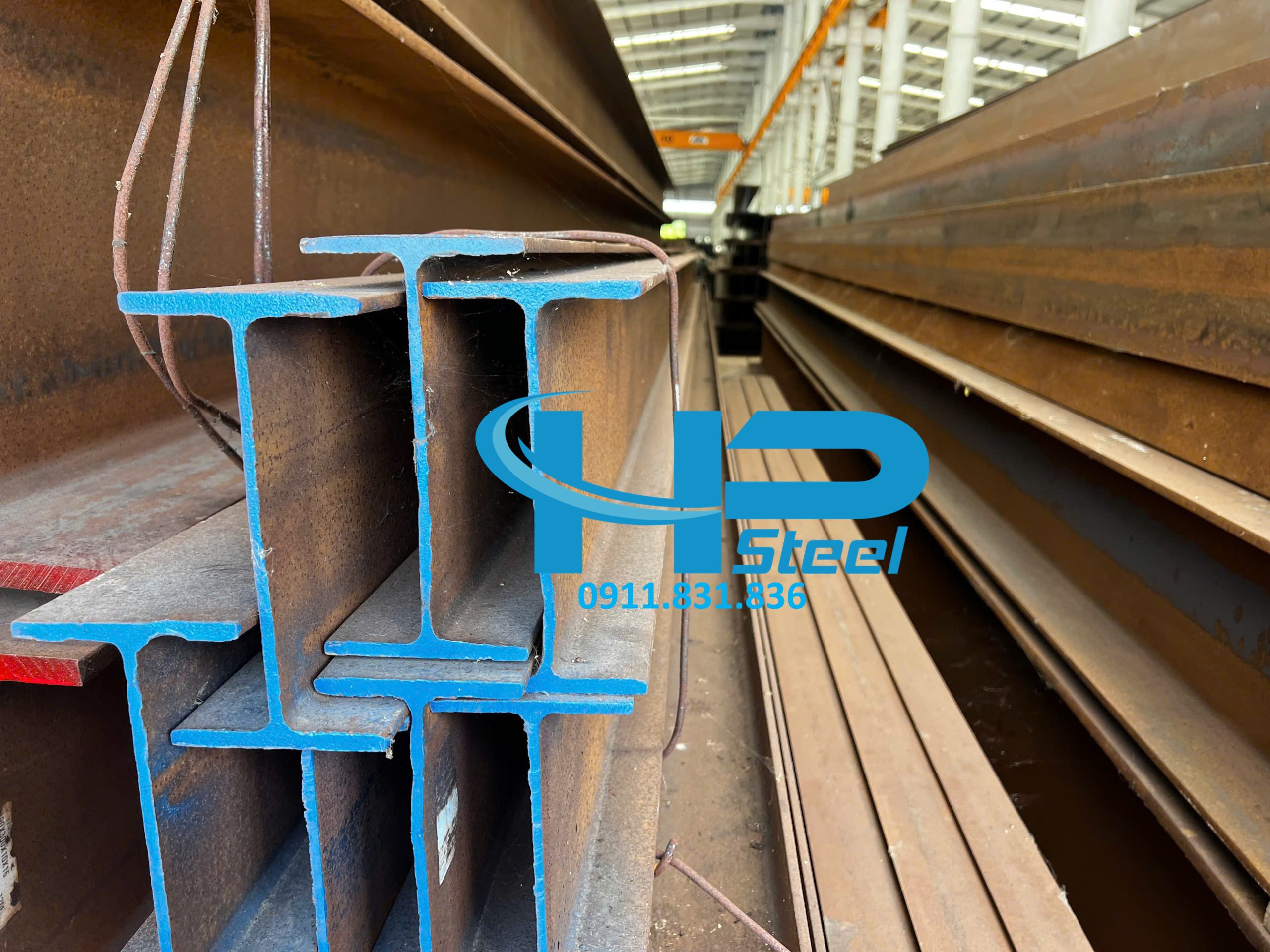 Thép hình I200x100x5,5x8 hình ảnh tại kho