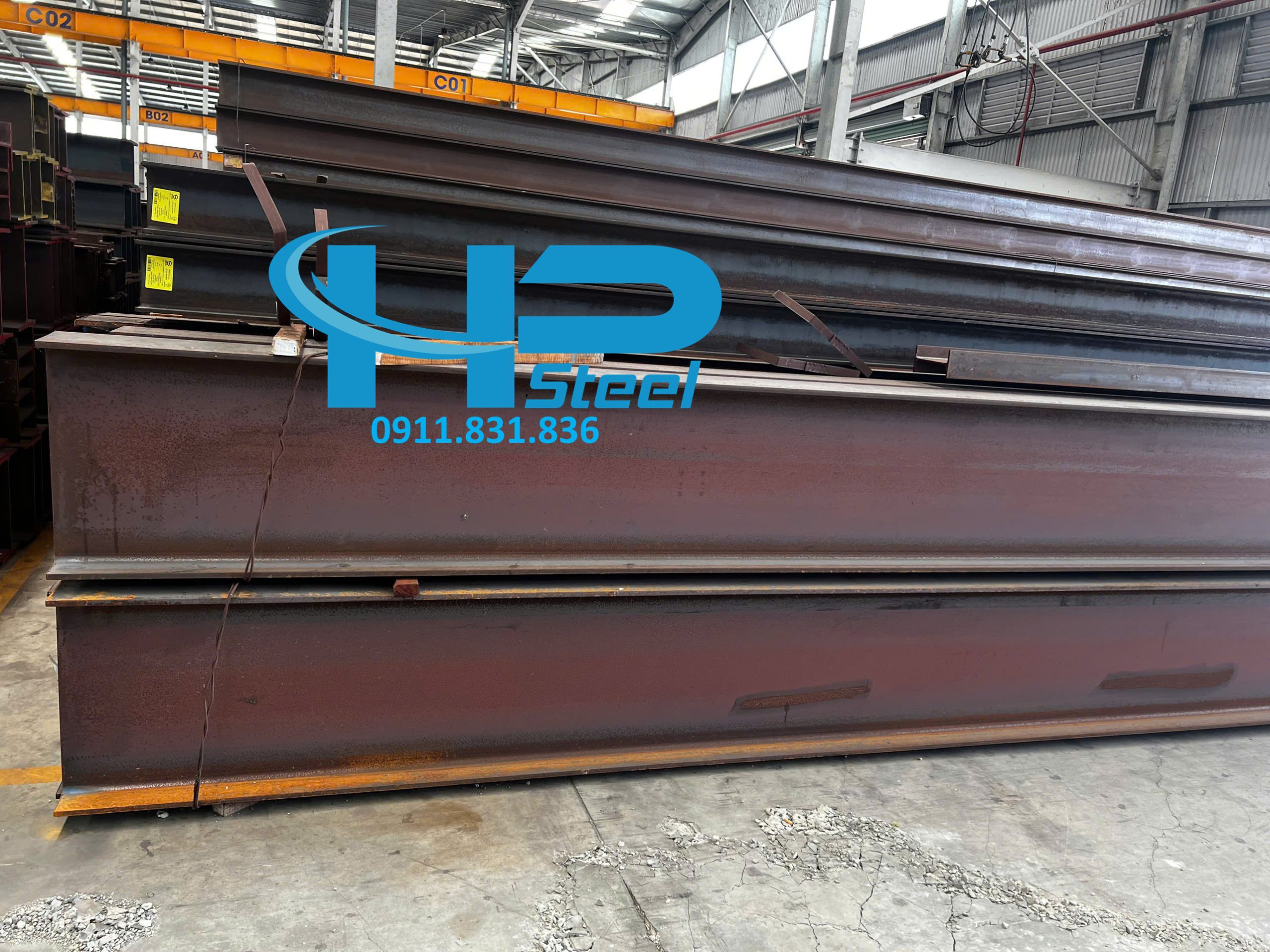 Thép hình I298x149x5,5x8 hình ảnh chụp tại kho khách hàng kham khảo