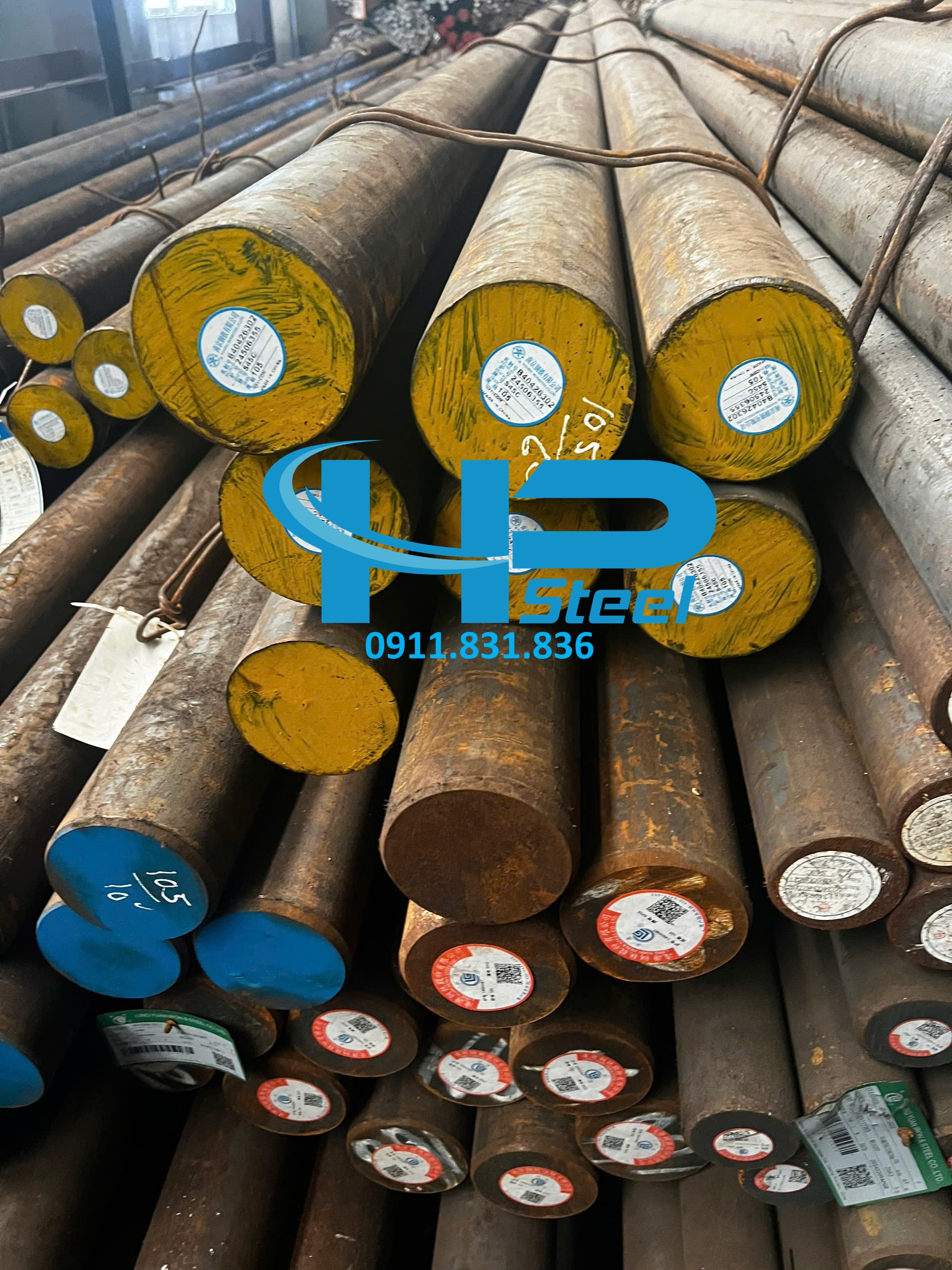 Thép tròn đặc phi 50 hình ảnh khách hàng kham khảo