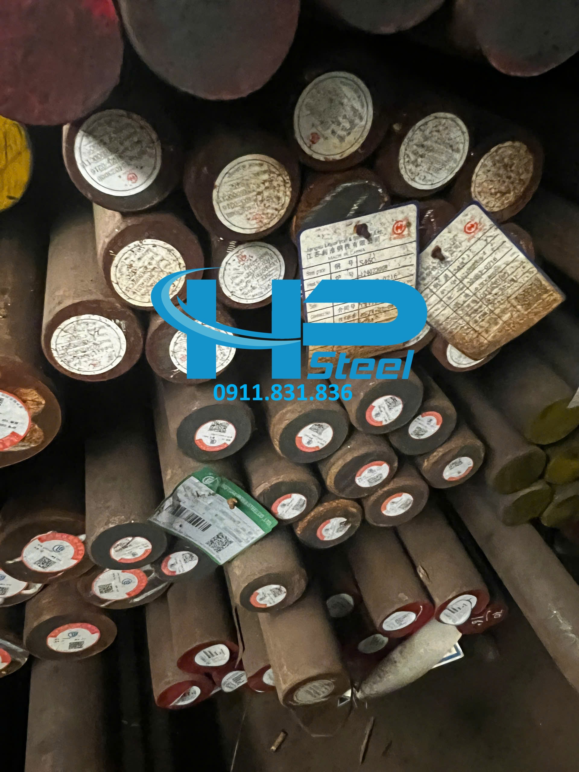 Thép tròn đặc phi 45 hàng tại kho