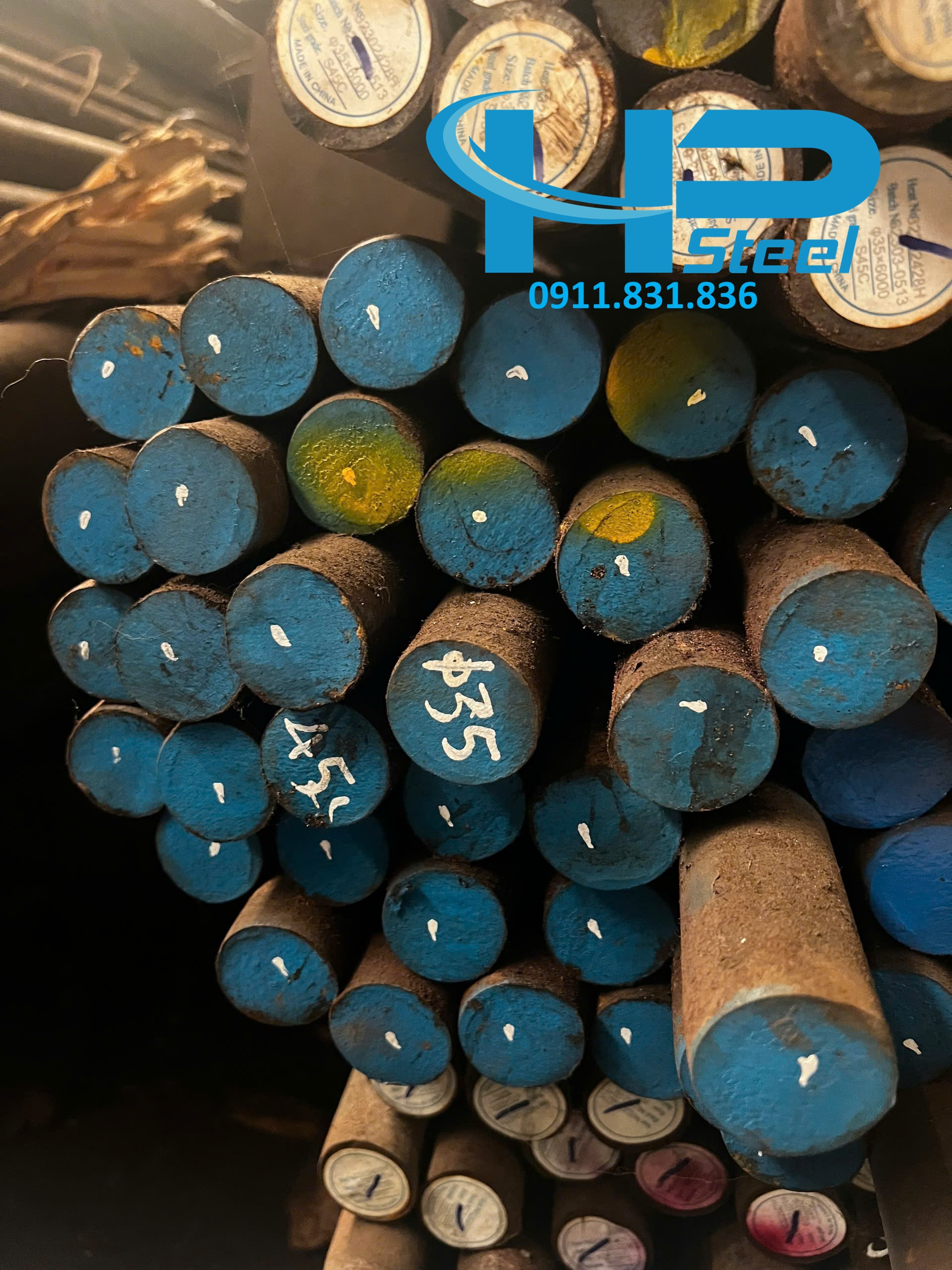 Thép tròn đặc phi 175 mác thép SS400 có sẵn tại kho thép Hoàng Phương