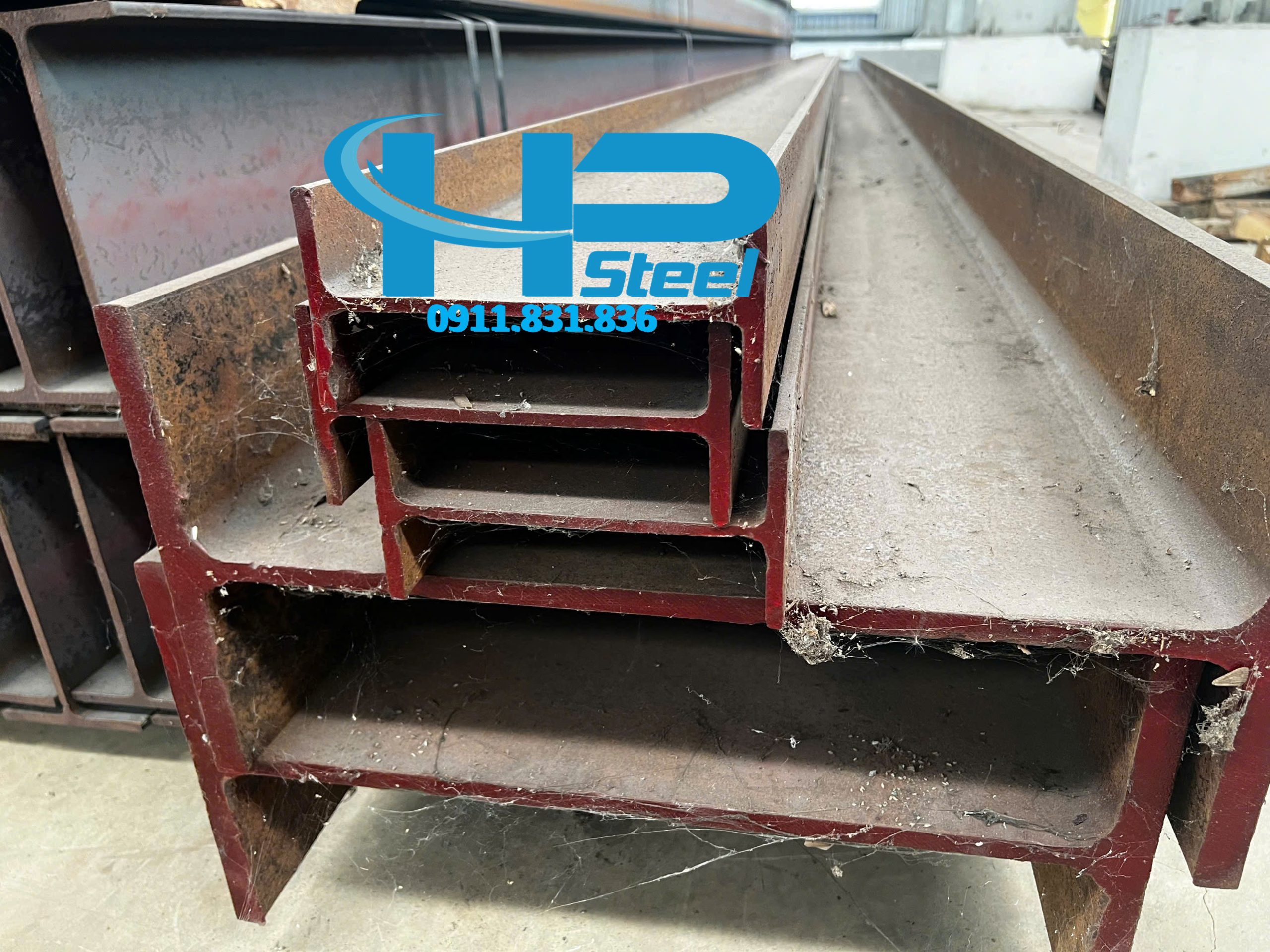 Thép hình I500x200x10x16 hình ảnh tại kho thép Hoàng Phương